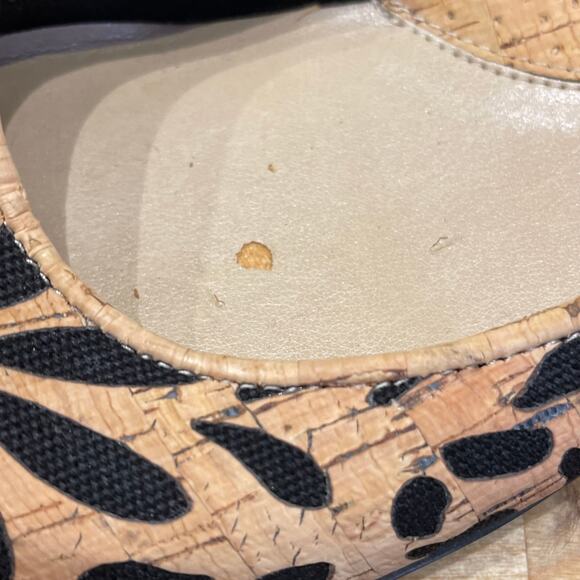 Sesto Meucci Floral Cork Ballet Flats Women's Sz 6.5M New Floor Model Condition - Picture 5 of 10